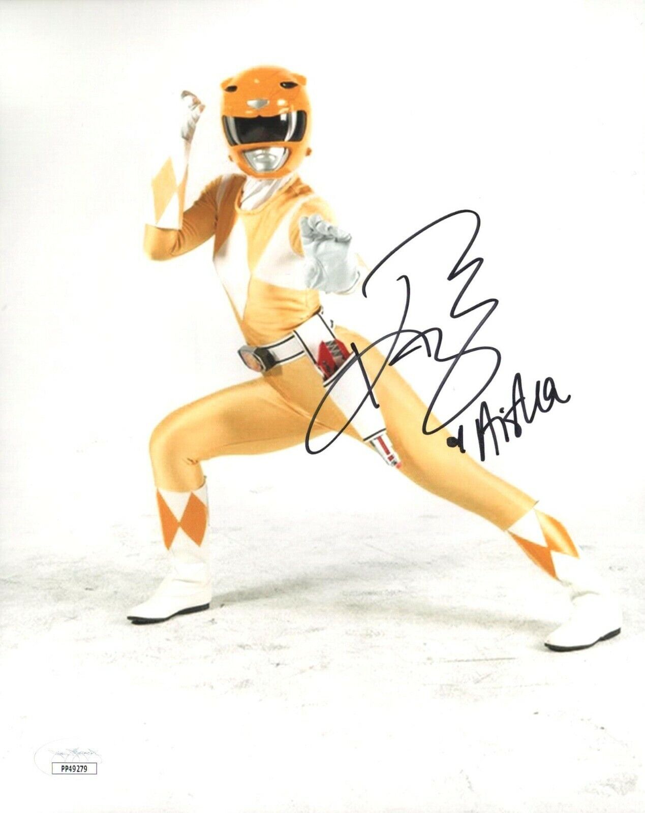 KARAN ASHLEY Signed MIGHTY MORPHIN POWER RANGERS 8x10 Photo Poster painting with JSA COA