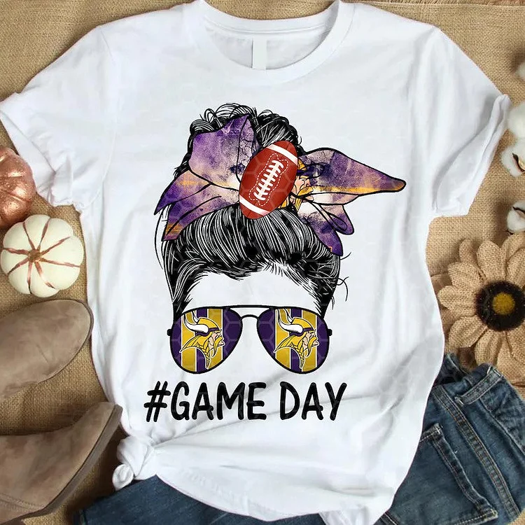 Minnesota Vikings Women's White Relaxed T-Shirt