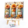 (US Only)Paint By Numbers Kit On Canvas DIY Sunflower Oil Picture Home Wall Decor 40x40cm