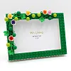 Flower DIY Building Block Photo Frame Kit,Creative Handmade Assembled Photo Frame Handmade Craft Gift Home Tabletop Display Decor