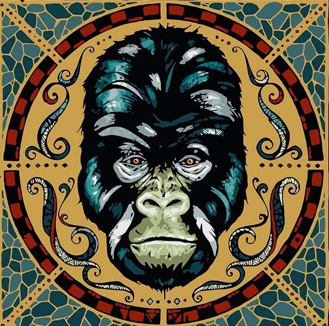 

Gorilla logo – Paint By Numbers - 40*50CM, 501 Original