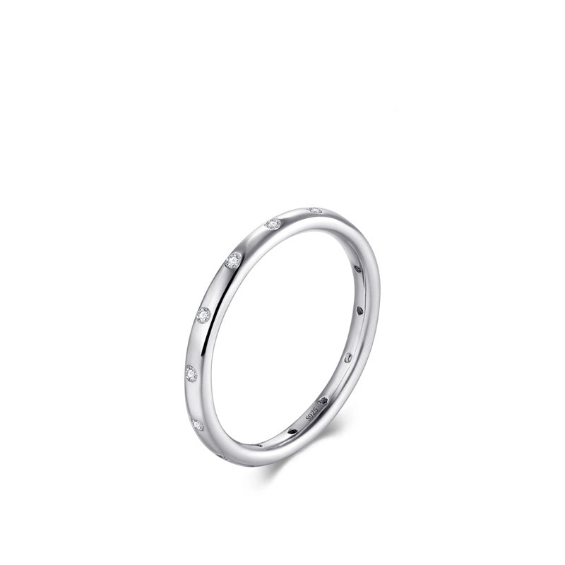 S925 Sterling Silver Korean Simple Thin Ring Women’s Jewelry