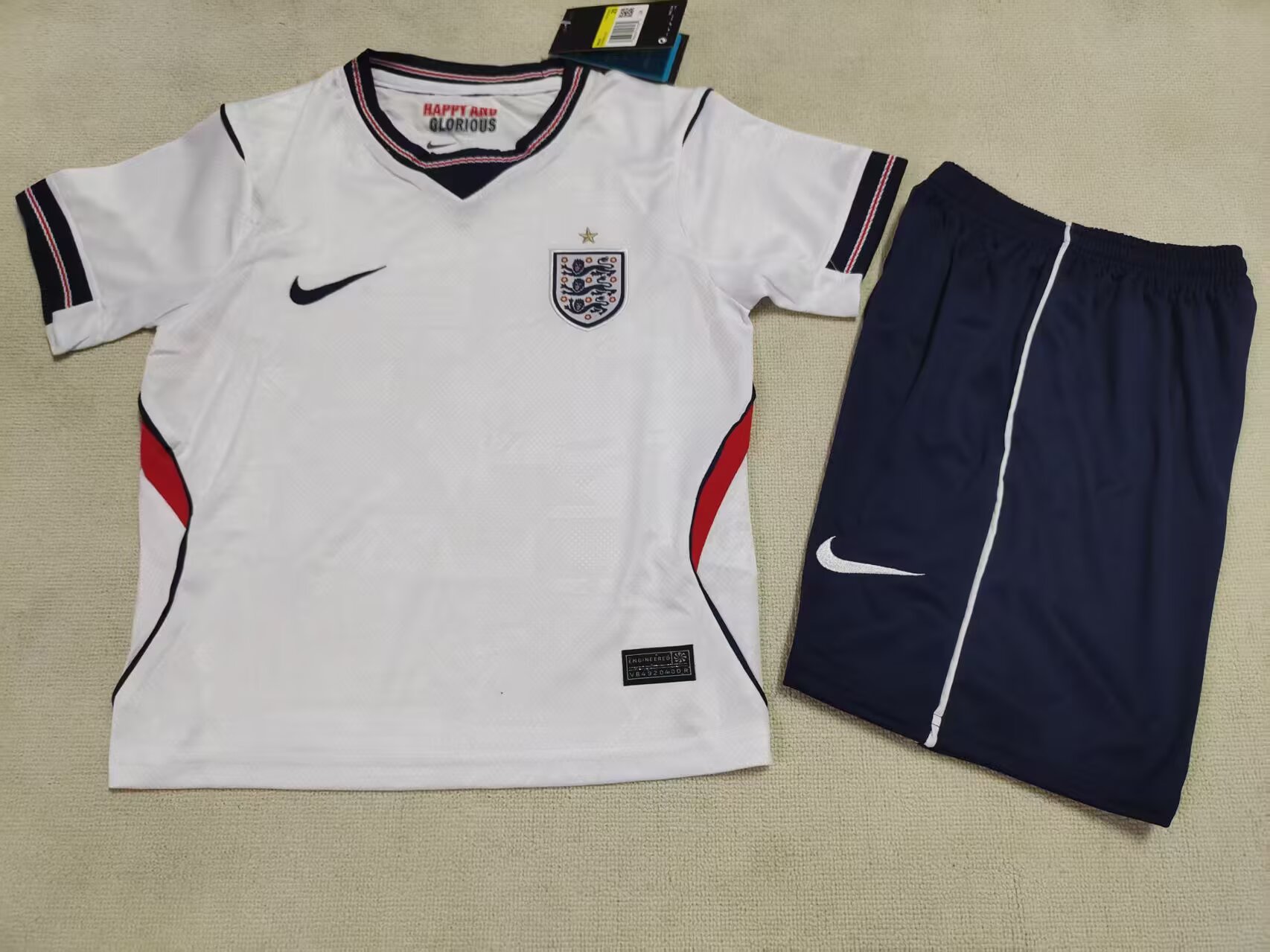 2026 England Home Kids Kit Football jersey Thai Quality