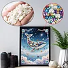 Diamond Painting-DIY Special Shaped Drill Pearl Painting Whale(30x40cm)