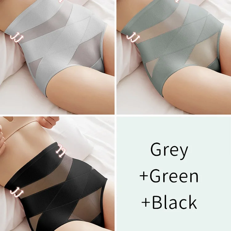 High Waist Panties Women Cotton Underwear Slimming Shapers Sexy Brief Female Butt Lift Tummy Control Underpants Summer Intimates