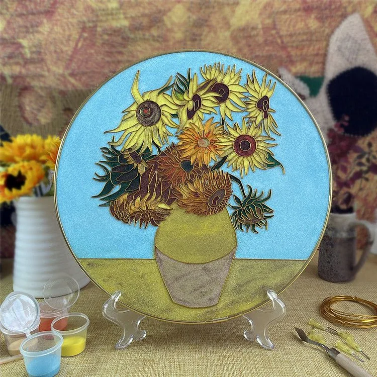 Sunflowers-DIY Cloisonne Painting Kits