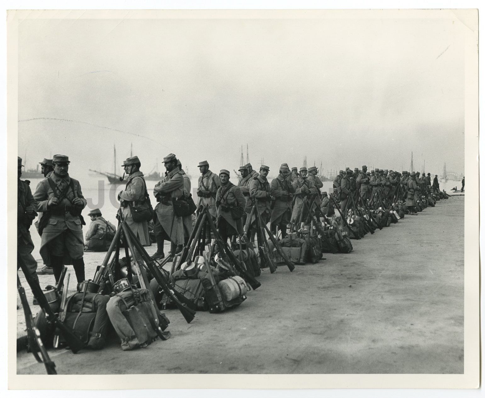 World War I - Vintage 8x10 Publication Photo Poster paintinggraph - French Infantry