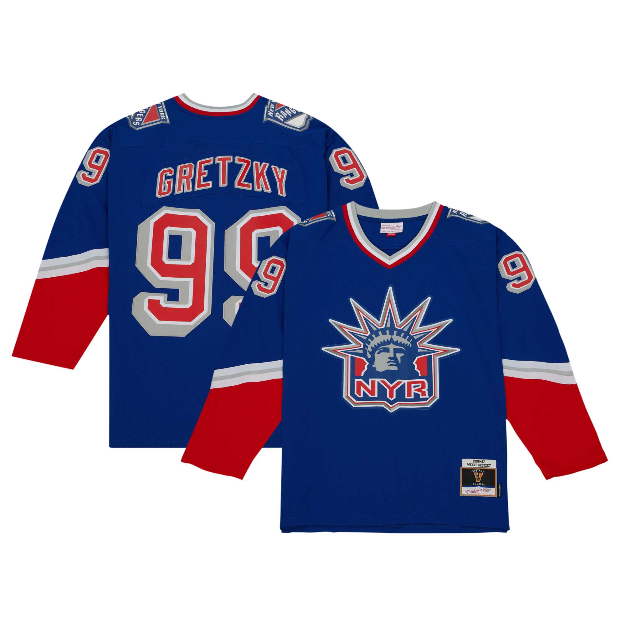 Wayne Gretzky New York Rangers Mitchell & Ness  1996/97 Blue Line   Jersey – Navy mysite