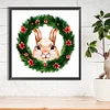 5D DIY Full Round Drill Diamond Painting Critter Wreath Rabbit Home Decor