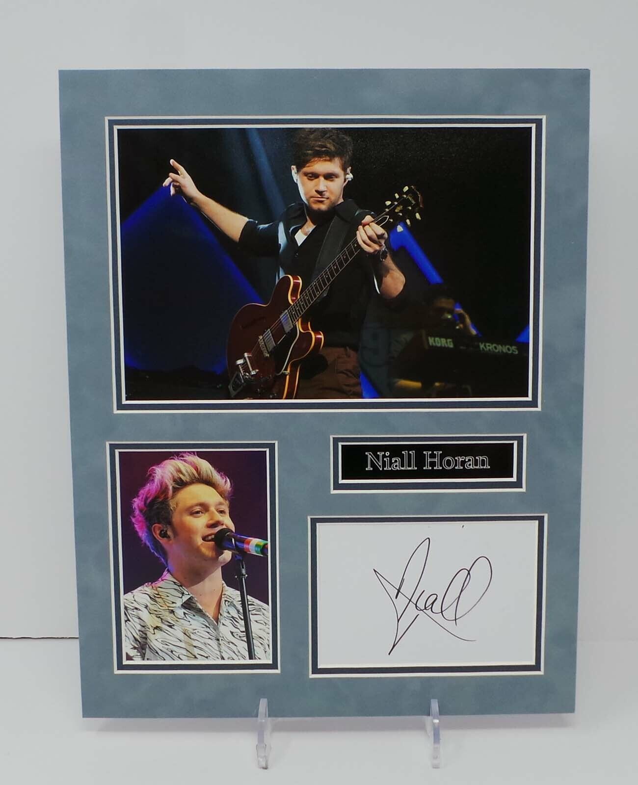 Niall HORAN RARE Signed Mounted Photo Poster painting Display AFTAL RD COA One Direction Singer