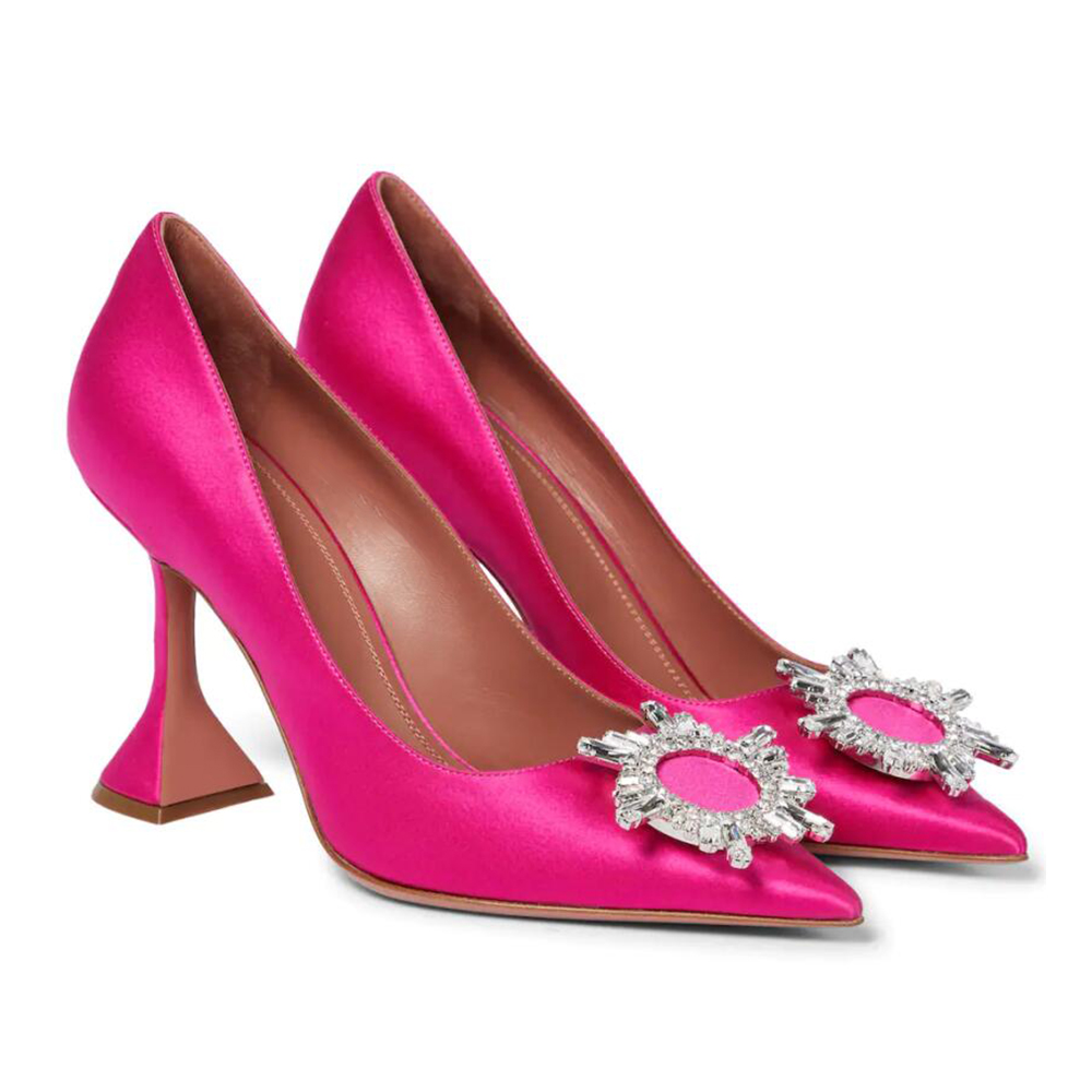 95mm Begum Crystal Party Wedding Women's Pumps Sold Color Heels-MERUMOTE