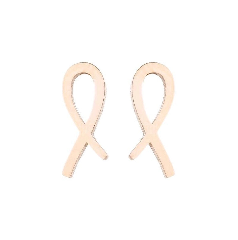 Minimalist Geometric 304 Stainless Steel No Inlaid 18K Gold Plated Ear Studs