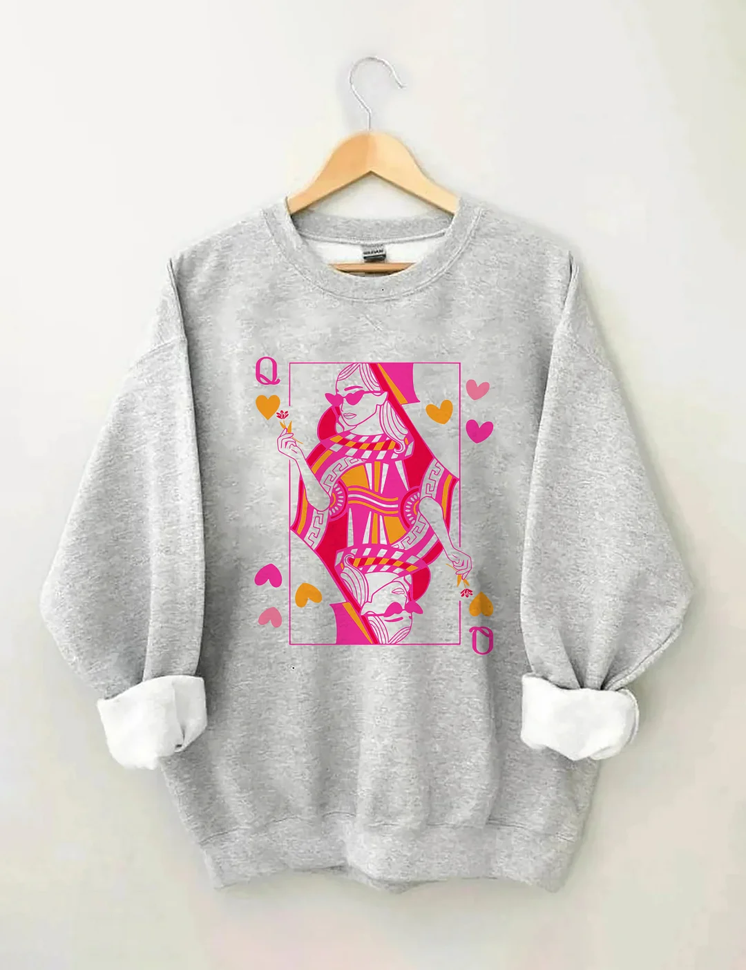 Queen Of Hearts Valentine's Day Sweatshirt