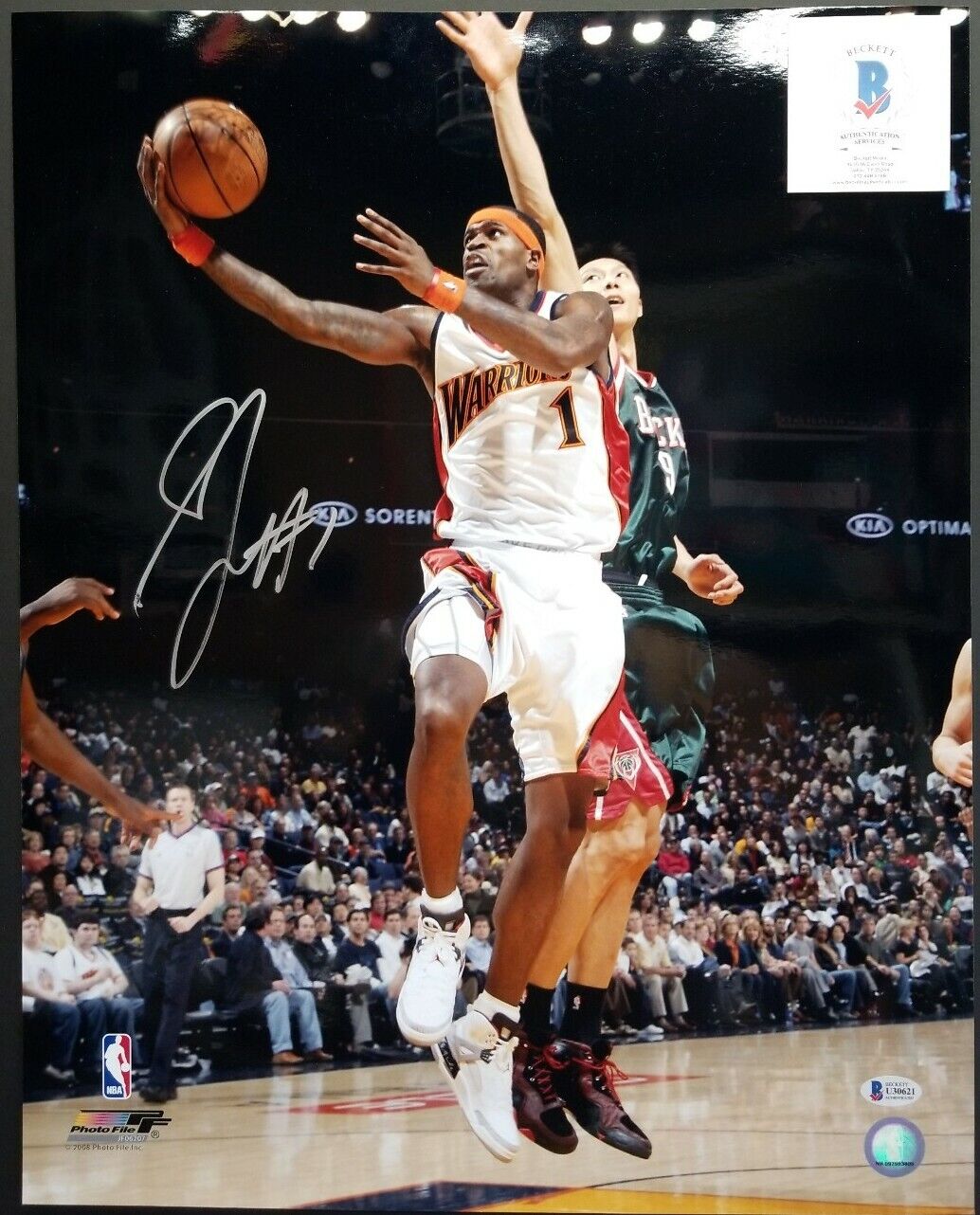 STEPHEN JACKSON Autographed Golden State Warriors 16x20 Photo Poster painting. BECKETT