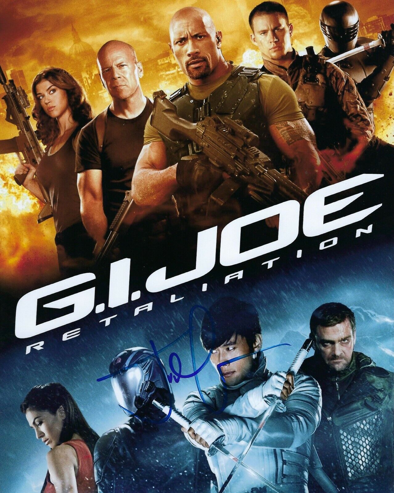 GFA G.I. Joe: Retaliation * JON M. CHU * Signed Autographed 8x10 Photo Poster painting COA