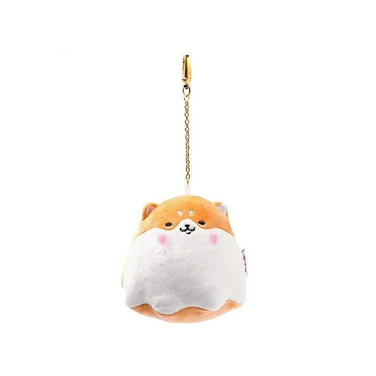 Pudding Dog Plush Keychain