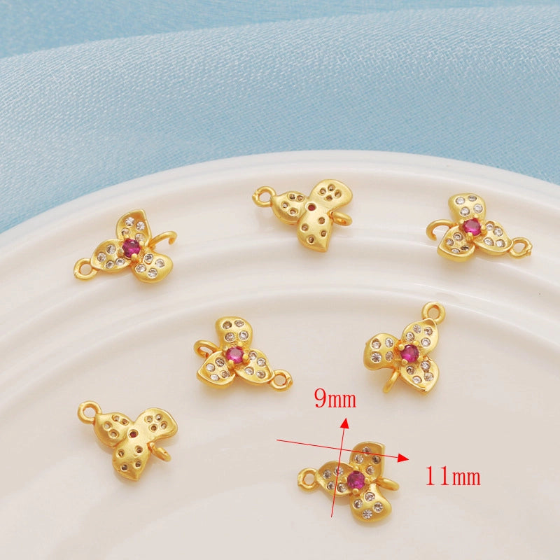 1 Piece Alloy Star Heart Shape Bow Knot Pendant