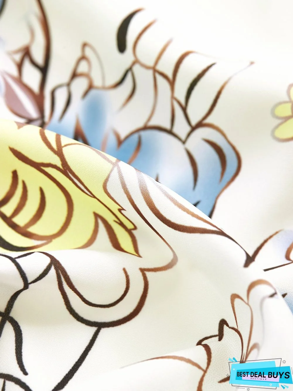 Loosen Casual Floral Short Sleeve Blouse