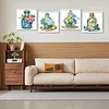 4pcs Diamond Painting-DIY Crystal Rhinestone Glass Bottle