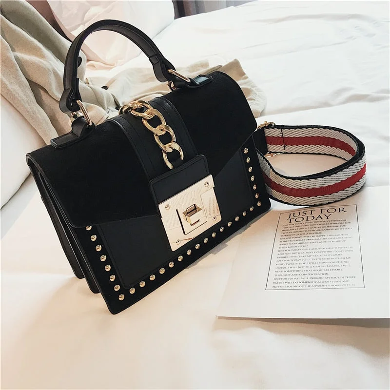 Luxury Handbags Women Bags Designer Rivet crossbody bags for women 2021 Fashion Small Messenger Shoulder bag ladies Hand Bag Red