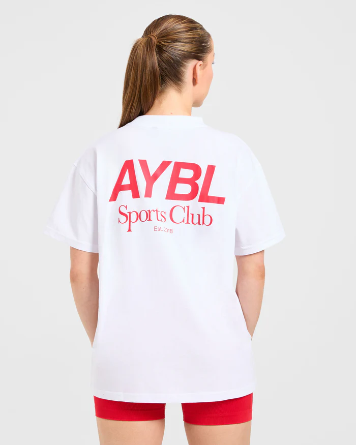 AYBL Arrival Sports Club Oversized T Shirt Breathable Tee Top Fitness Short Sleeved T-Shirt Crew Neck T Shirt Tops Unisex Tee