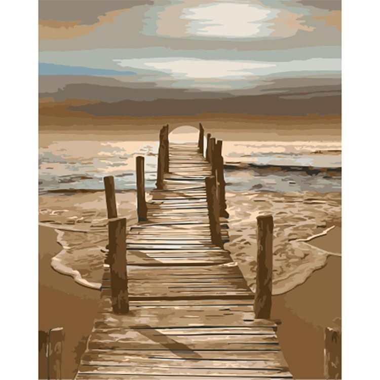 Wooden Bridge - Painting By Numbers - 40x50cm