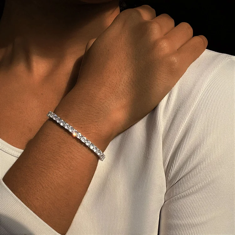 5MM Iced Out Rhinestone Bracelet-VESSFUL