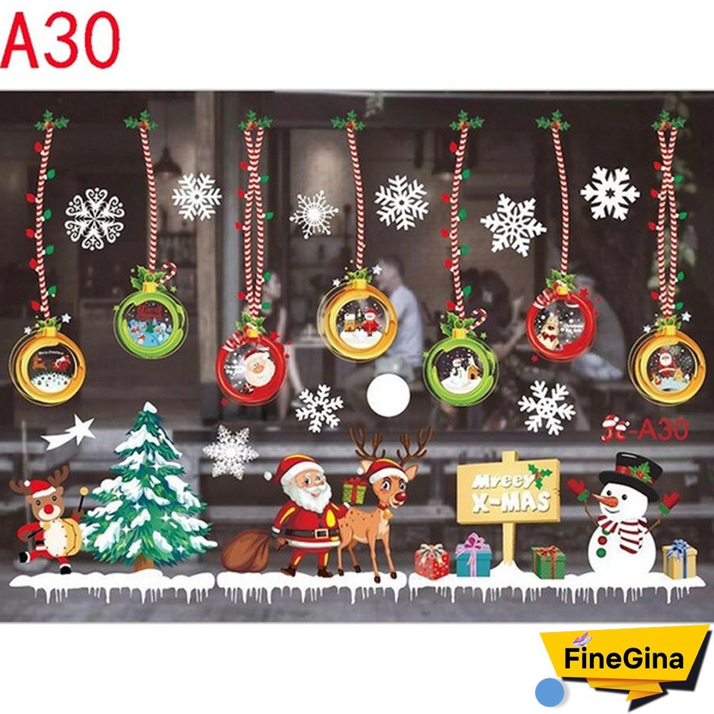 Christmas Decoration Glueless Static Window Sticker