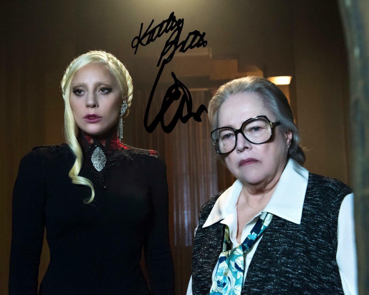 LADY GAGA & KATHY BATES AHS Roaroke AUTOGRAPH 10X 8