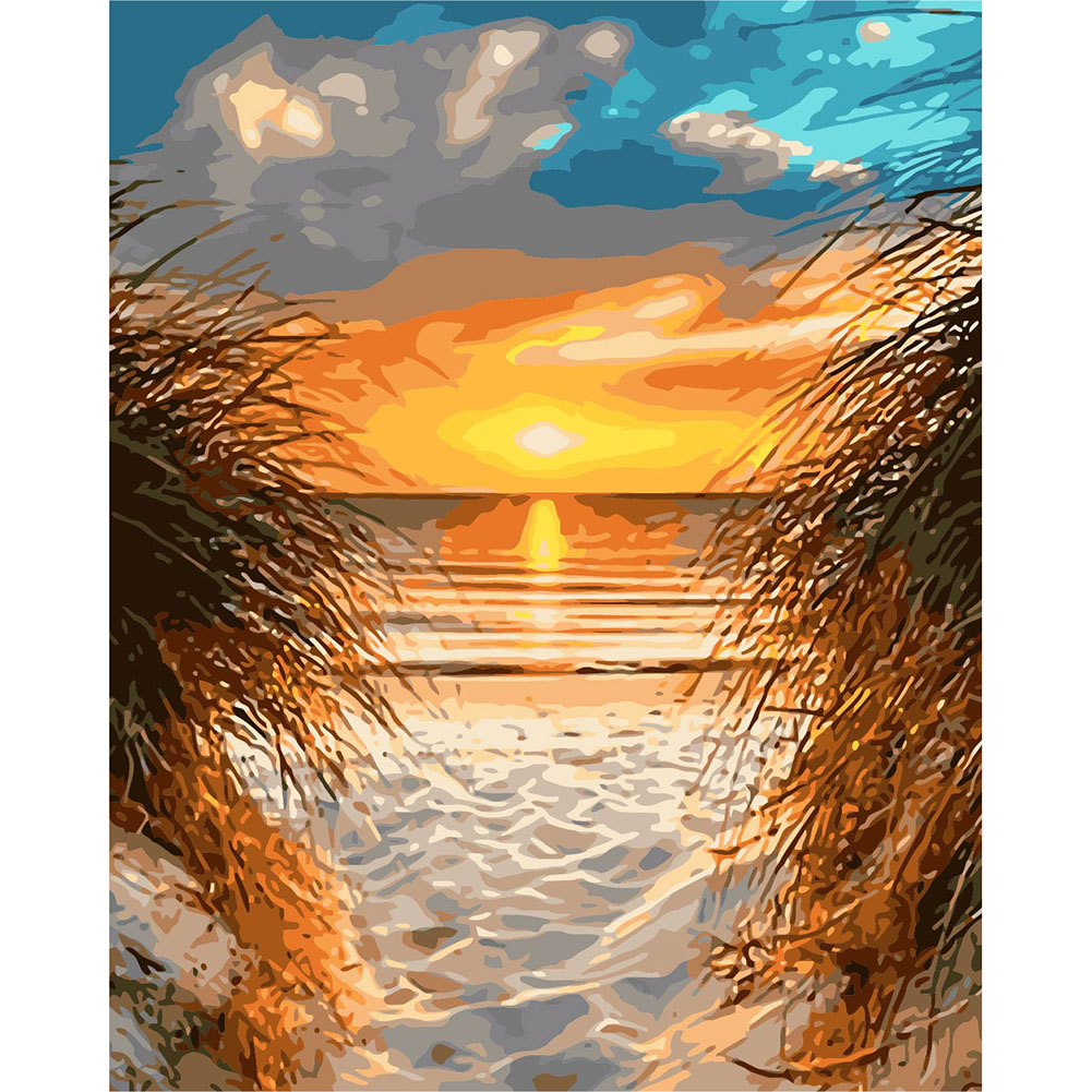 

40*50cm - Painting By Numbers - Sunset, 501 Original