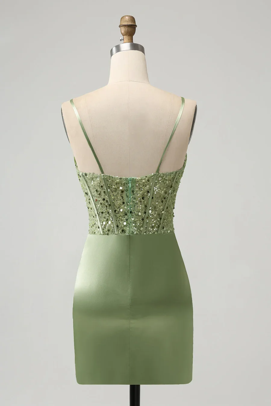 princess polly baby blue dress Emerald Green Sheer-Waist Homecoming Dress