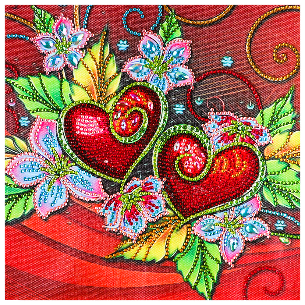

30*30CM - Love Flower - Special-Shaped Drill Diamond Painting, 501 Original