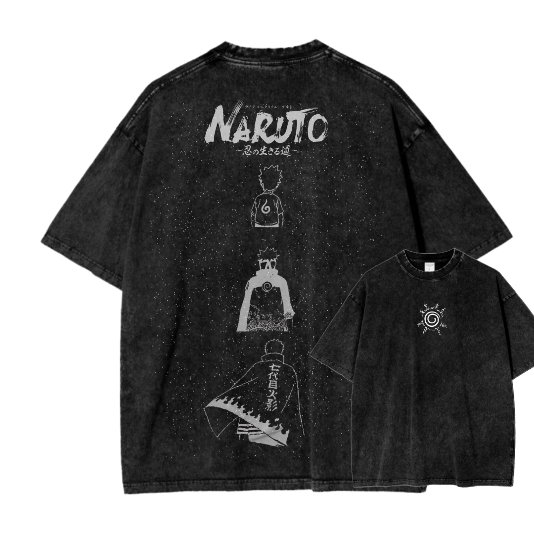 Naruto Oversize Washed T-Shirt