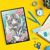 Diamond Painting Tiger Diary Book 50 Pages for Adults Kids