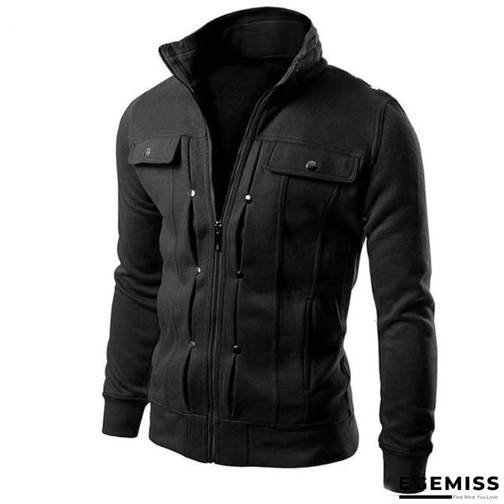 Quality Brand Button JACKET COAT Men Fashion Tracksuit Sweatshirt Male Cardigan | EGEMISS