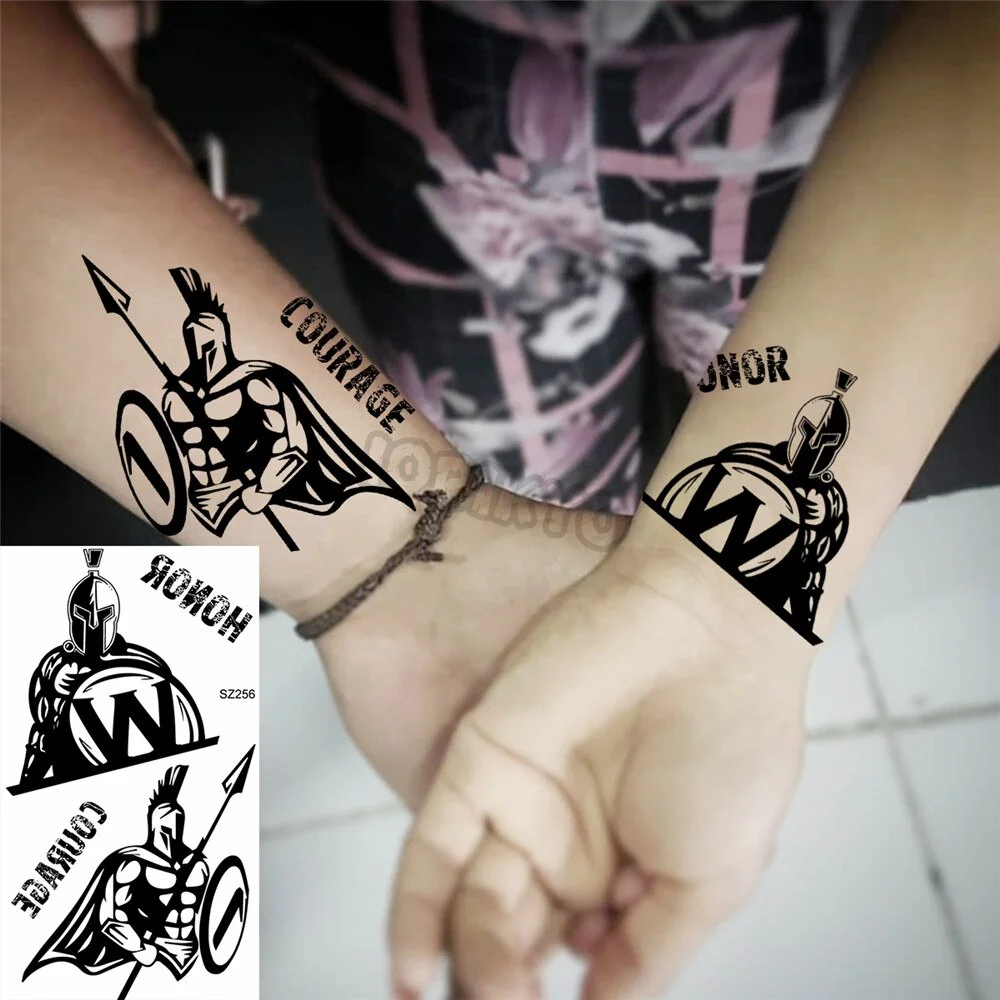 Minimalist Panda Small Temporary Tattoos For Women Men Realistic Seahorse Gorilla Tiger Fake Tattoo Sticker Arm Tatoos Body