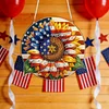 Diamond Painting Single-Sided Acrylic Sunflower and Flag Hanging Pendant Sun Catcher for Home Garden Wall Door
