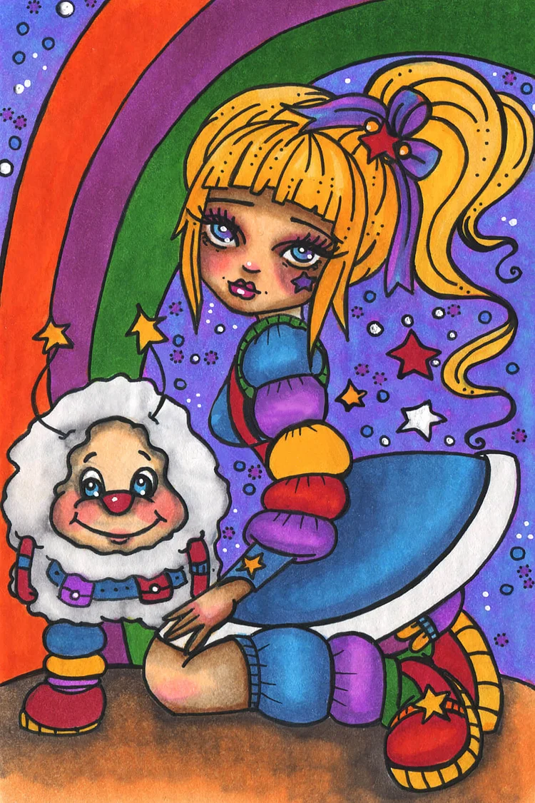 Big Eyes Doll 40*60CM(Canvas) Diamond Painting gbfke
