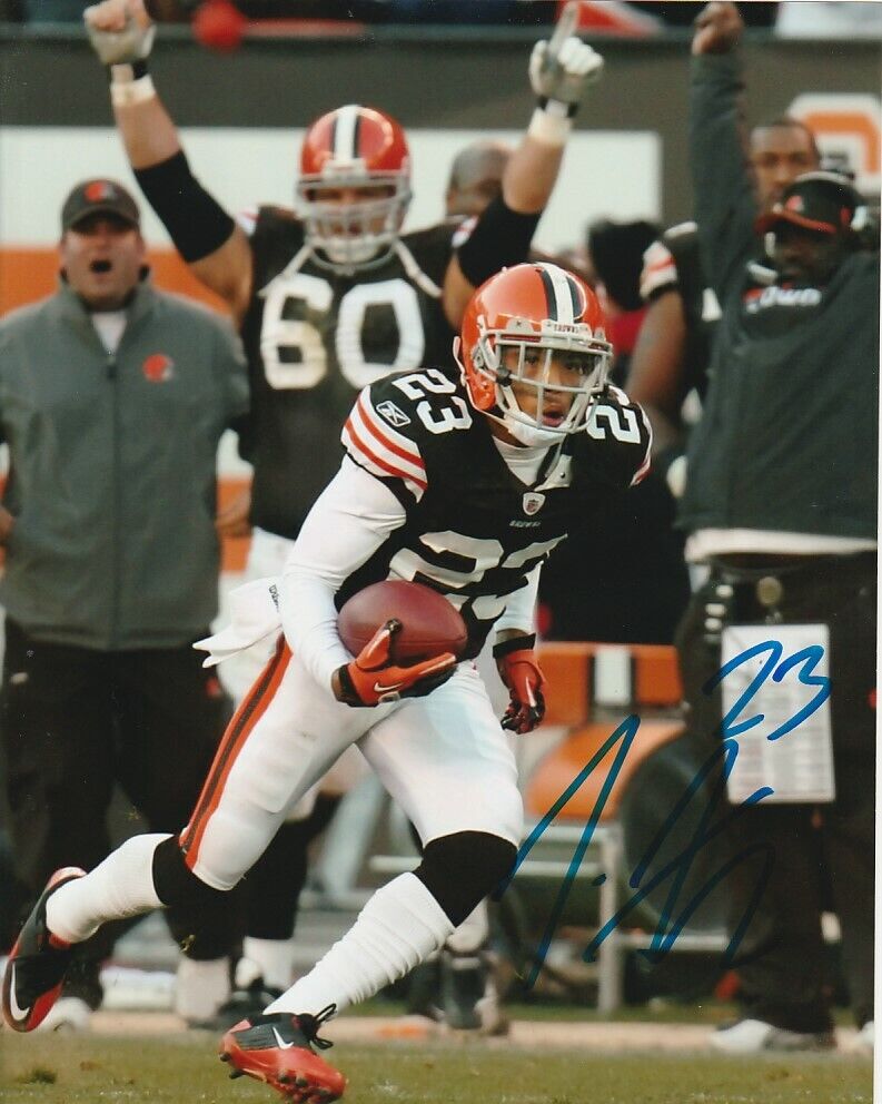 JOE HADEN SIGNED CLEVELAND BROWNS FOOTBALL 8x10 Photo Poster painting! NFL EXACT PROOF!