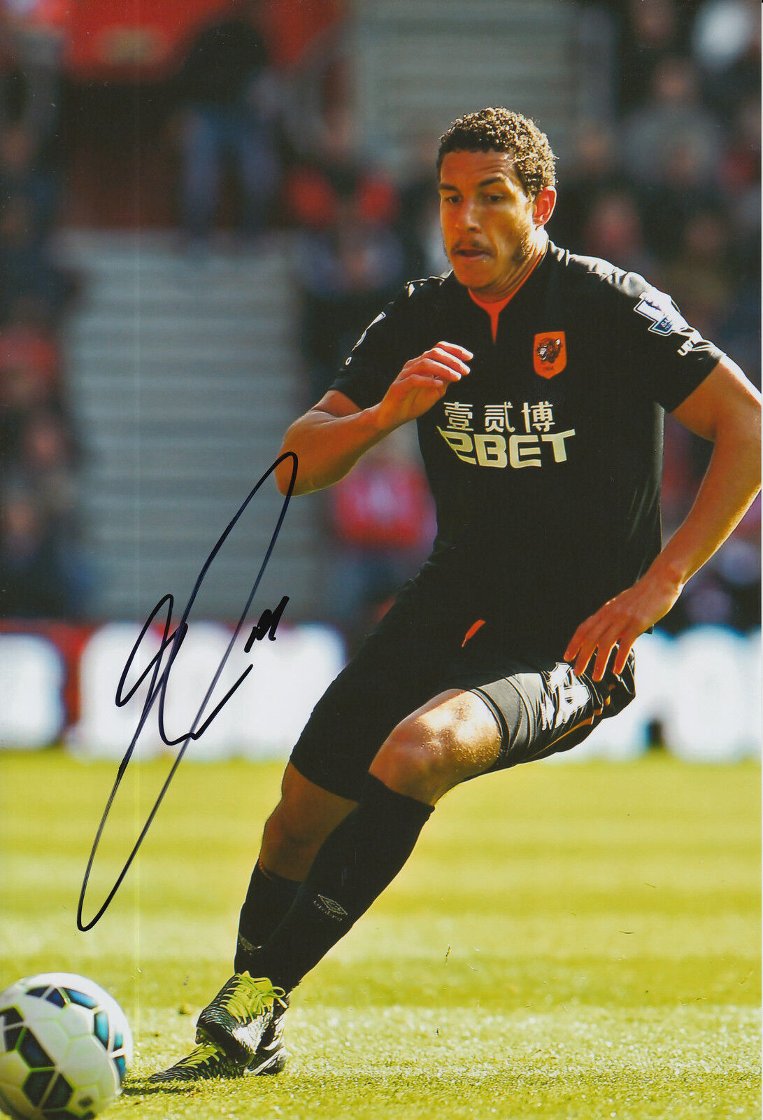 HULL CITY HAND SIGNED JAKE LIVERMORE 12X8 Photo Poster painting 1.