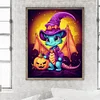 (40*50cm)Halloween Pumpkin Winged Dragon - Full Round Drill Diamond Painting