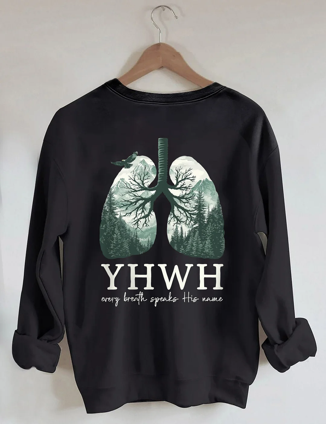YHWH Lungs Christian Sweatshirt