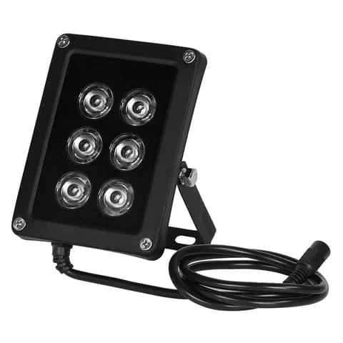 pornhint Pornhint AZISHN NEW CCTV 6pcs Array LEDS IR illuminator infrared Light Waterproof Night Vision CCTV Fill Light for Surveillance Camera