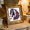 Pink Butterfly Horse 5D DIY Diamond Art Painting Kit Partial Drill 30x30cm