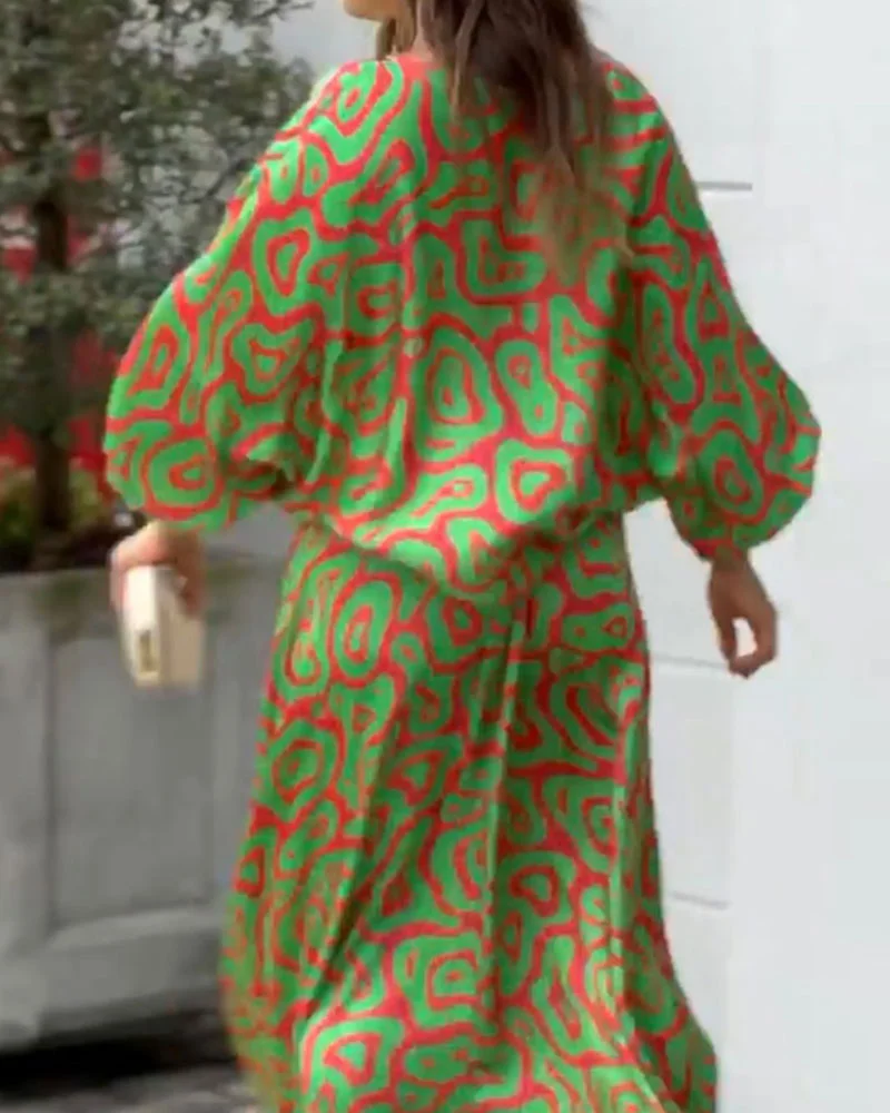 Street Fashion Print Casual Suit