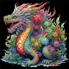 (40*40cm)Dragon - Full Round Drill Diamond Painting