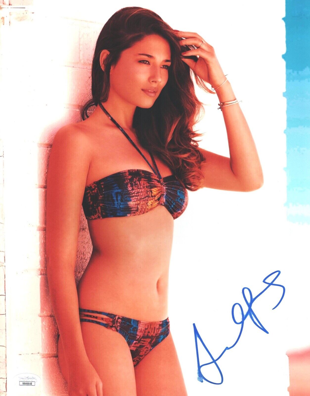 JESSICA GOMES Signed 11x14 SPORTS ILLUSTRATED MODEL Photo Poster painting Autograph JSA COA