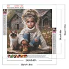 Diamond Painting-5D Full Round Drill Girl
