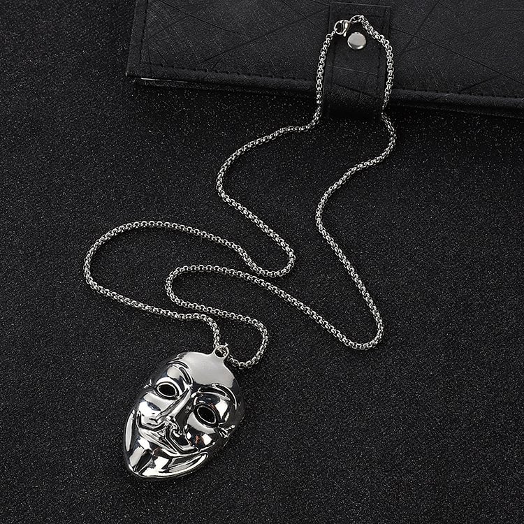 clown mask necklace