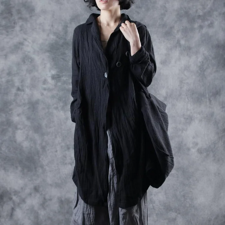 Casual Medium Length Linen Blouse Women Loose Shirt For Spring